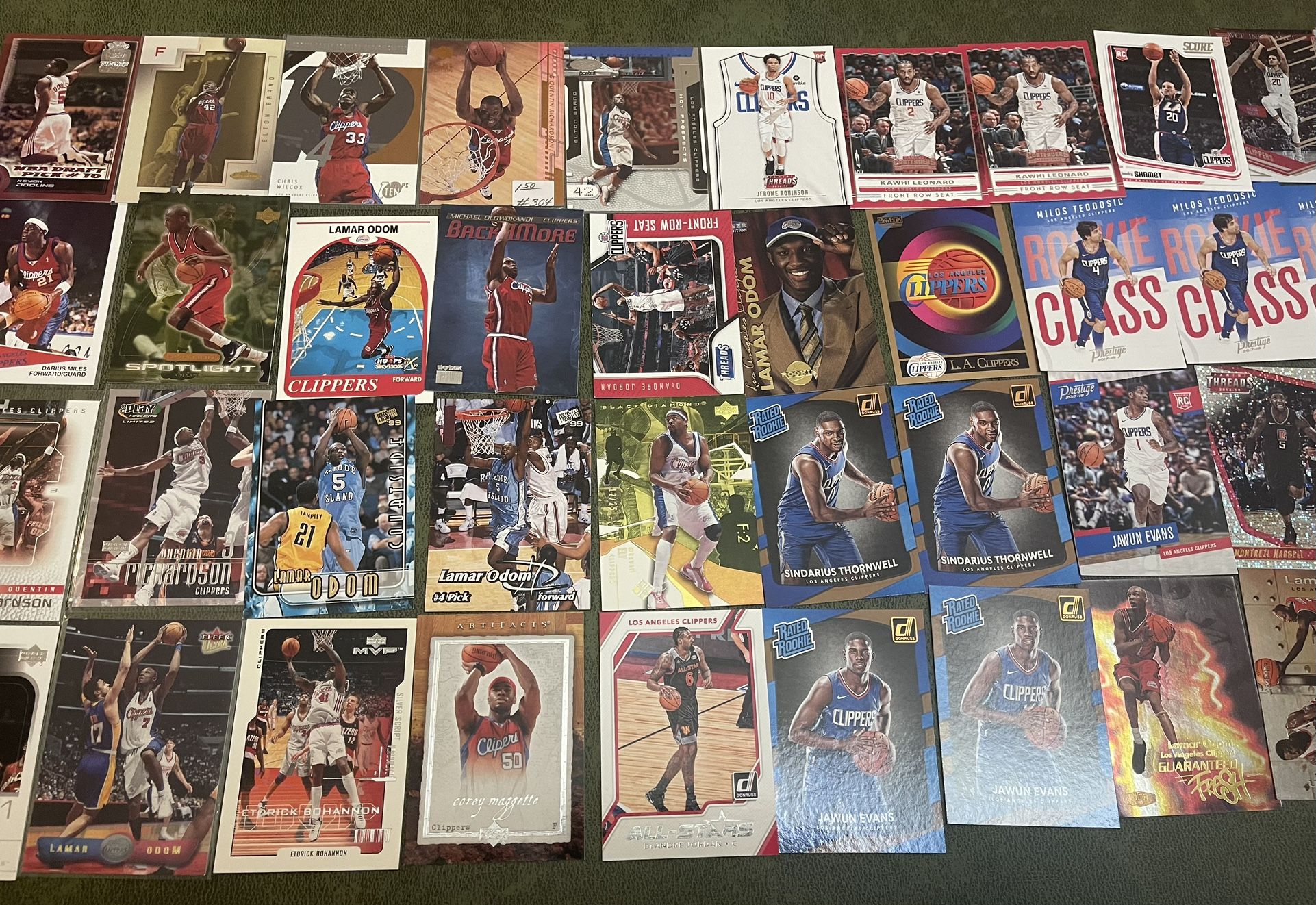 Lot of 41 Los Angles Clippers Basketball Cards-Stars-Rookies-Inserts Past & Present