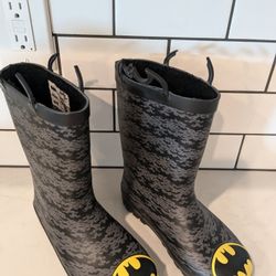 Size 1 Kids Snow Rain Boots Batman