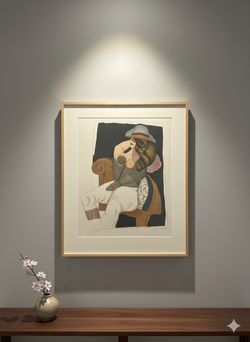 Richard Lindner Signed Limited Edition Lithograph “Nude Arizona” 110/125 | 29.5 x 25