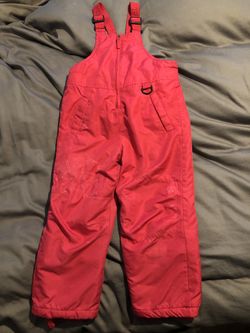 Pink Snow Bib Size 5/6