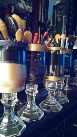 Makeup brush holders