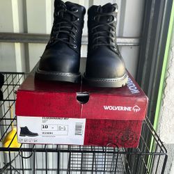 Wolverine Floorhand Wp Size 10 Steel Toe 