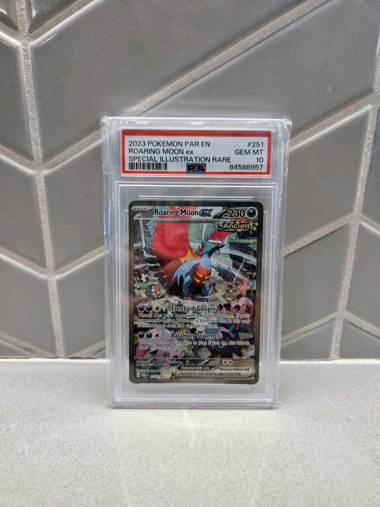 Pokemon Paradox Rift Roaring Moon ex 251 PSA 10!