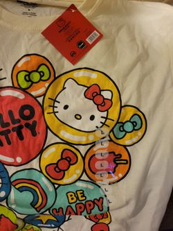 Sanrio Hello Kitty Off-White T-Shirt Adult's Size Large