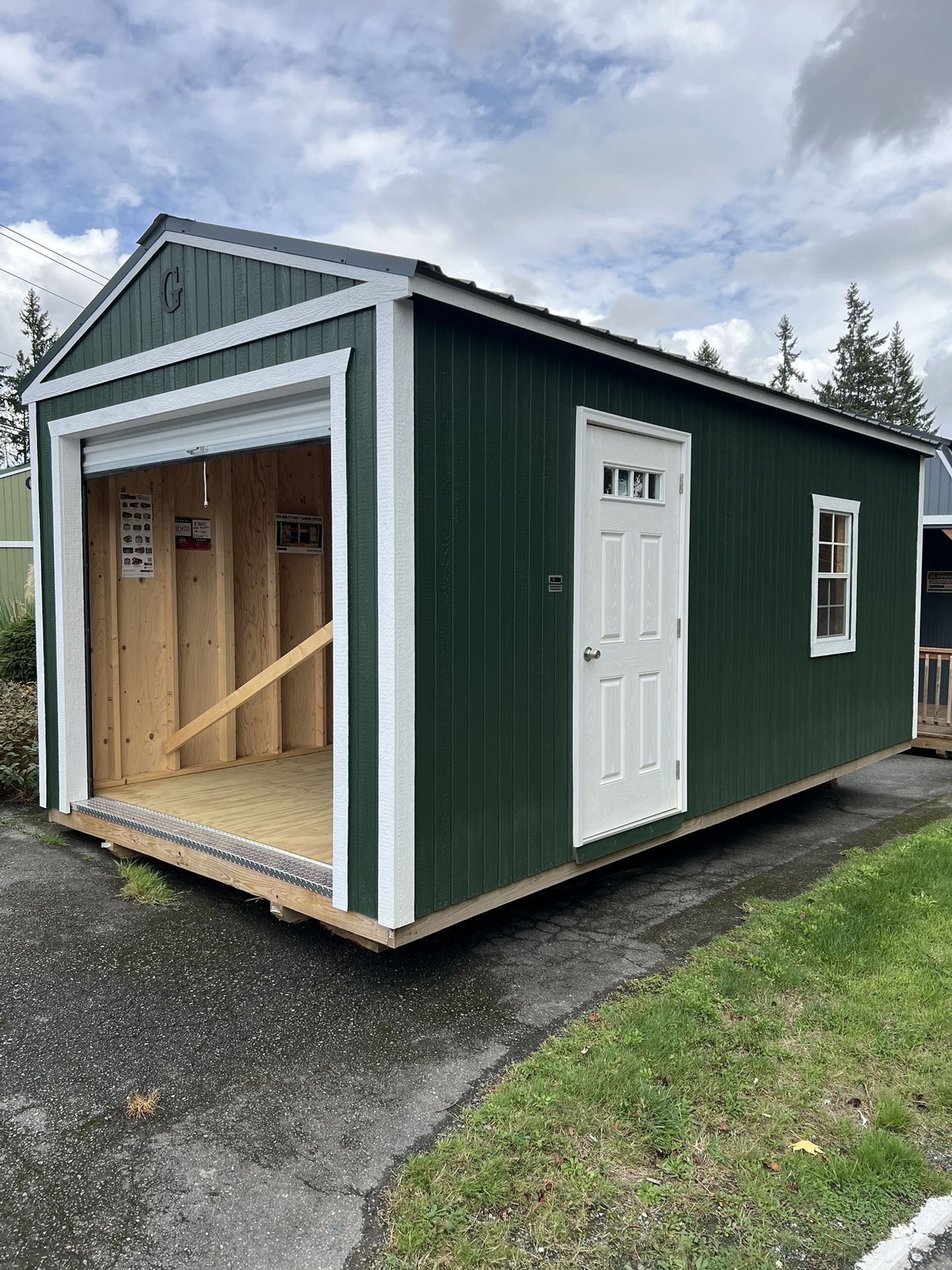 Graceland portable Buildings Garage Storage Workshop Sheโs