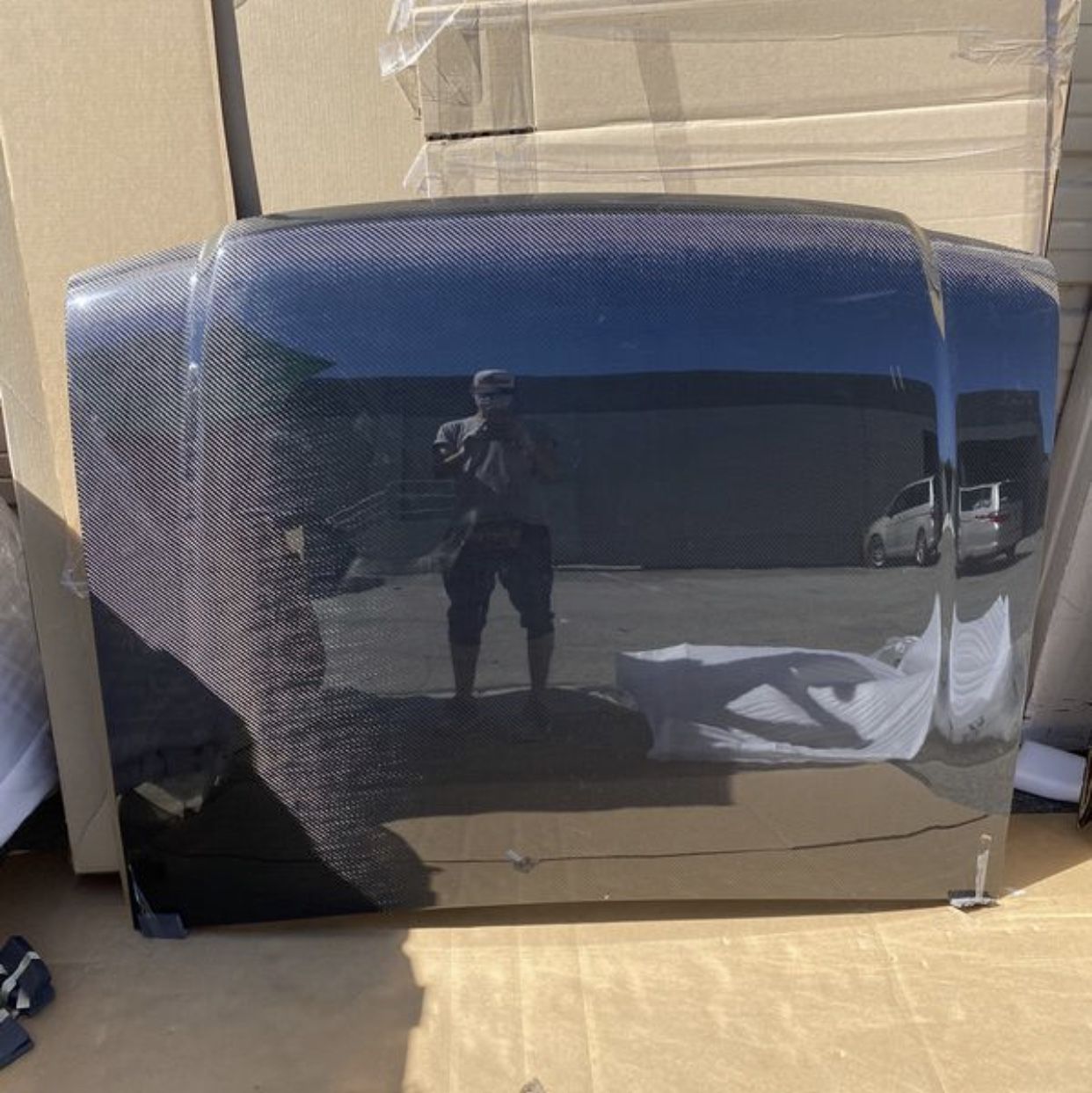 1998 - 2004 Ford Ranger 2DR OEM Style Carbon Fiber Hood (246X3)