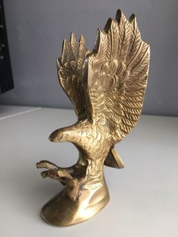 Brass Eagle Statue 5” high