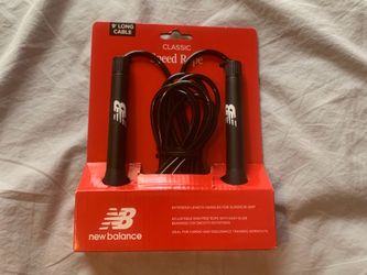 New Balance Classic Black Speed Rope: 9”