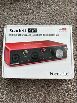 Audio interface - Focusrite Scarlett 4i4 3rd generation