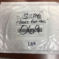 Sticker Unclaimed Internet Purchase #069