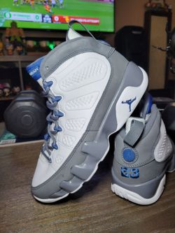 JORDAN 9 RETRO 'FLINT GREY FRENCH BLUE'