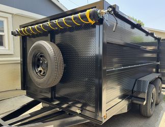 New Hydraulic Dump Trailer With Diamond Walls & Accessories 💎