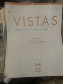 Vistas Spanish College Paper Book No Hard Cover