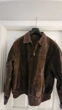 Man's brown swade jacket