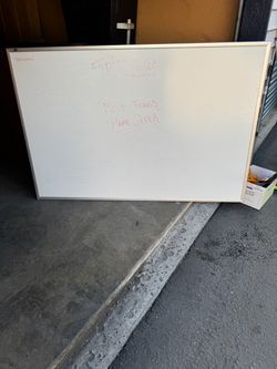 Large Whiteboard with Aluminum Frame