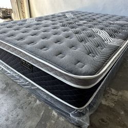 Full Oasis Thermal Comfort Euro Pillow Top Ideal Mattress And Boxspring 