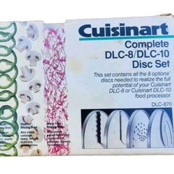 Complete Brand New CUISINART DCL-8 / DCL-10 DISC SET
