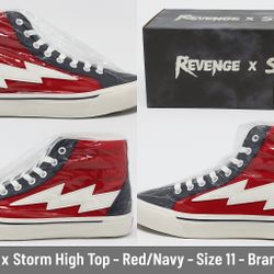 Revenge x Storm High Top Vol.2 Red/Navy – Size 11 – Brand New 