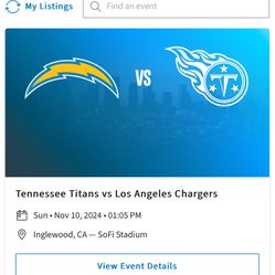 chargers vs titans tickets