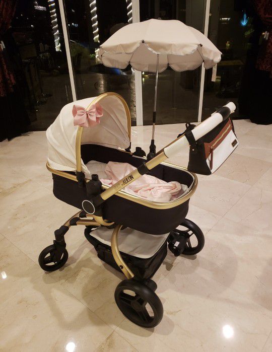 Elegant Modern Baby Stroller With Umbrella 