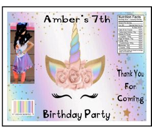 Custom party chip bags