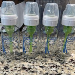 Narrow Dr. Brown 4oz Glass Bottles 