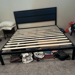 King size bed frame w/ Headboard