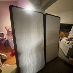 Selling x2 Twin XL Box Springs, Together It’s a California King! Moving So Don’t Need It Anymore!