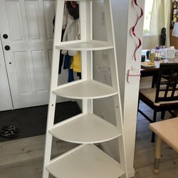 White Corner Shelf 