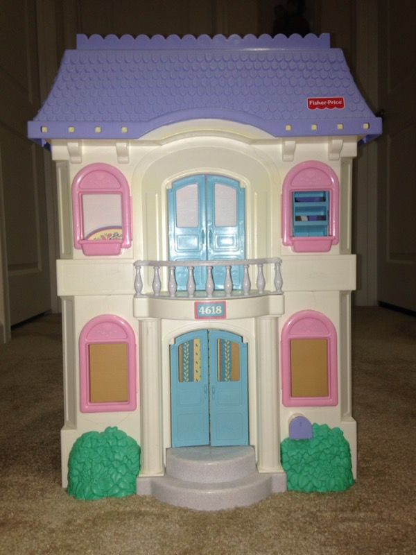 Vintage 1990s Fisher Price Loving Family Grand Doll House 4618