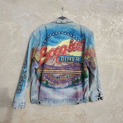 Vintage Tony Almo of Nashville 1987 Boogies Diner Aspen Denim Jean Jacket