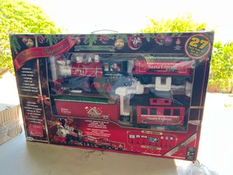 Santa Express Christmas train set by EZTEC. -27 pieces