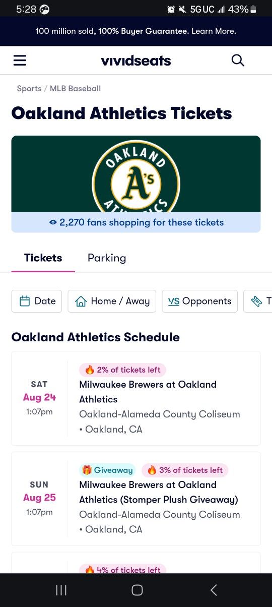 4 As GAME TICKETS FOR TODAY SERIOUSLY