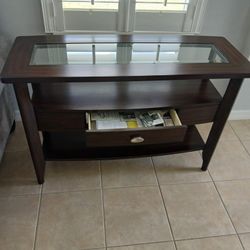 Cherry Wood Couch Table