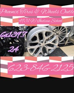 Machined-Face & Silver 24" Wheels ​Headline: 24" Machined/Silver Custom Wheels — 6x139.7 Fitment ​Give your truck or SUV a sharp, premium upgrade with