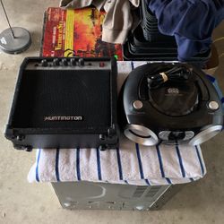 Huntington Practice Guitar Amp/ Mega tec Cd Player