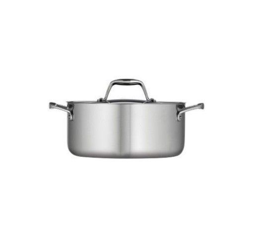 Tramontina 5 Qt Tri Ply Stainless Steel Dutch Oven with Lid