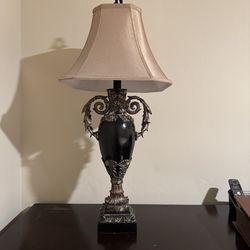 Lamp with nickel hardware
