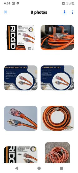 RIGID HEAVY DUTY 100 FT. EXTENTION CORD