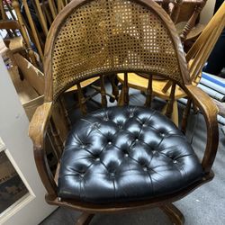 Basset Brown Leather Chair