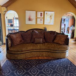 Marge Carson Curved Sofa – Luxury Designer – Priced to Sell