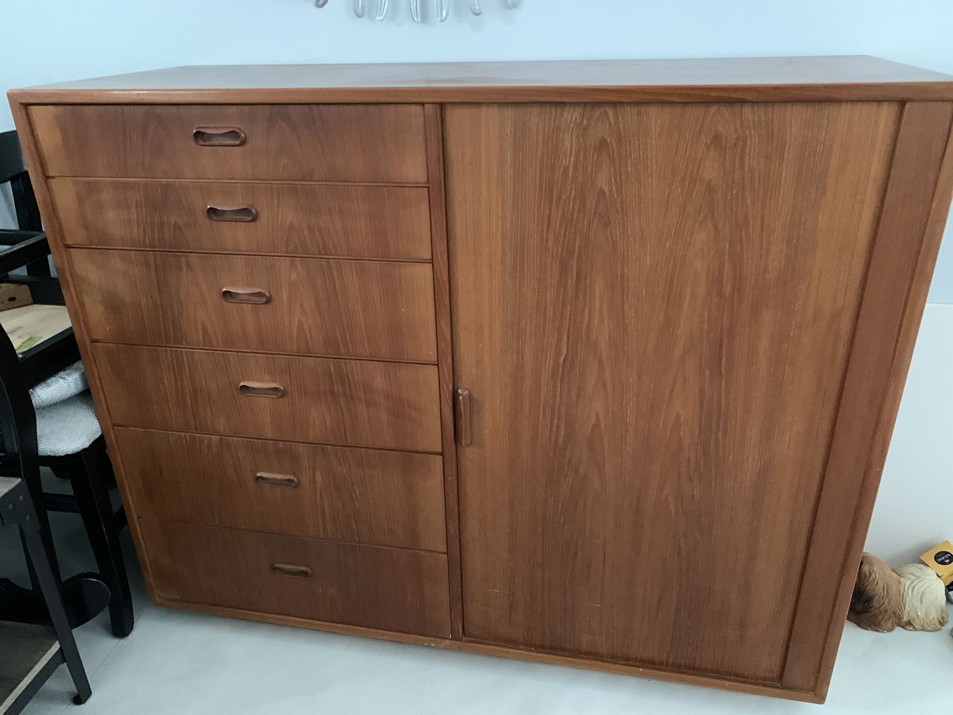 Mid Century Modern Gentlemen's Chest by Falster Made In Denmark Missing Drawers.