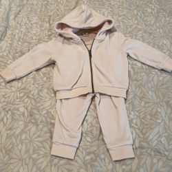 TUCKER+TATE sweatsuit set with pink hoodie & joggers