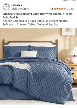 Litanika King Boho Comforter Set 7 Pieces