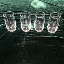 4 For Crystal Princess house glasses