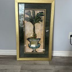 Palm Print Professionally Framed 