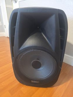 15" Bluestream Portable Bluetooth DJ Speaker - 1300W - 10-Hr Battery - LED Party Lights - Like New Condition