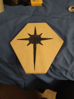 Custom-made Northern star wall plaque decor