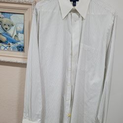  White/Black Stripe Dress Shirt.
