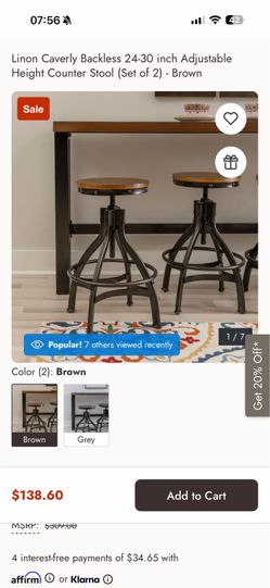 4 COUNTERheight Barstools